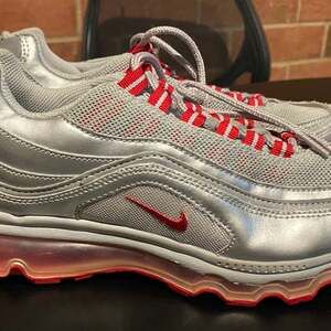 Nike Air Max 24/7 Metallic Silver Varsity Red 397252-008
